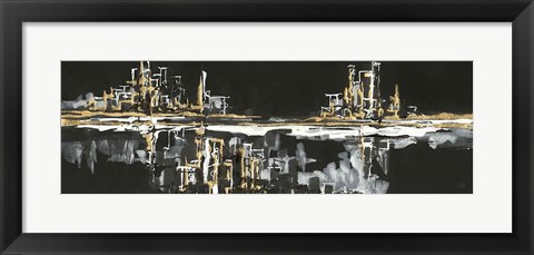 Framed Urban Gold I Print