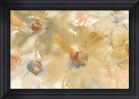 Framed Neutral Blooms Print