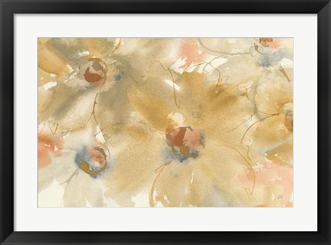 Framed Neutral Blooms Print