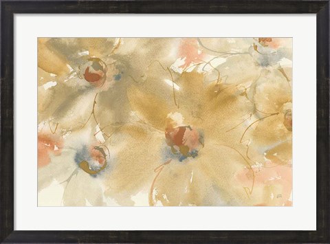 Framed Neutral Blooms Print