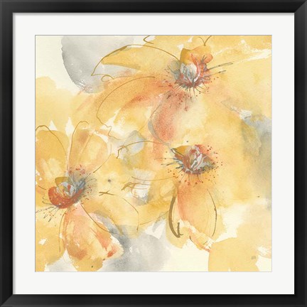 Framed Golden Clematis II Print