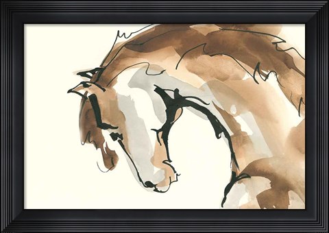Framed Horse Head II Print