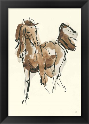 Framed Sketchy Horse VI Print