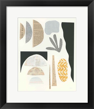 Framed Mixed Shapes III Print