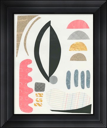 Framed Mixed Shapes II Print