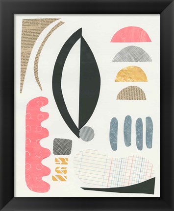 Framed Mixed Shapes II Print