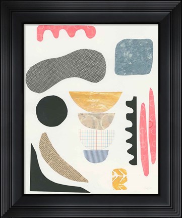 Framed Mixed Shapes I Print