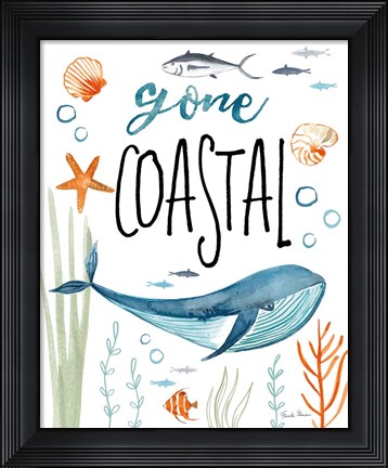 Framed Whale Tale I Gone Coastal Print
