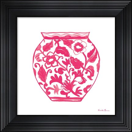 Framed Chinoiserie I Pink Print