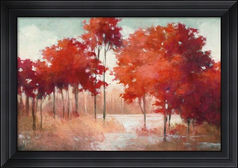 Framed Autumn Lake Print