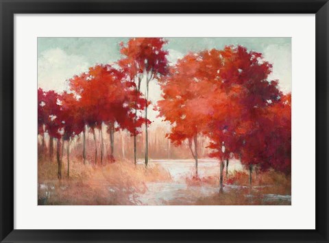 Framed Autumn Lake Print