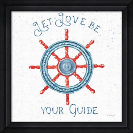 Framed Nautical Life V No Stripes Print