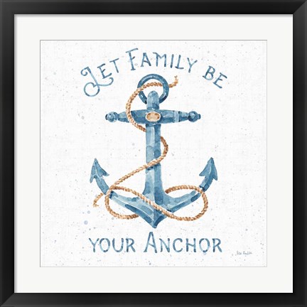 Framed Nautical Life IV No Stripes Print