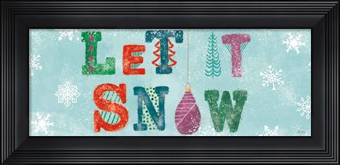 Framed Festive Forest V Print