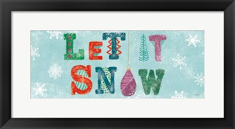 Framed Festive Forest V Print