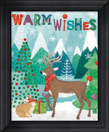 Framed Festive Forest III Print