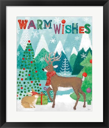 Framed Festive Forest III Print