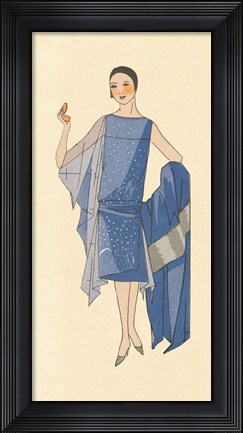 Framed Fashion Ladies III Print