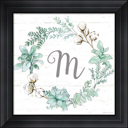 Framed Farmhouse Cotton X Print