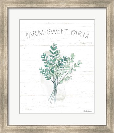 Framed Farmhouse Cotton V Print