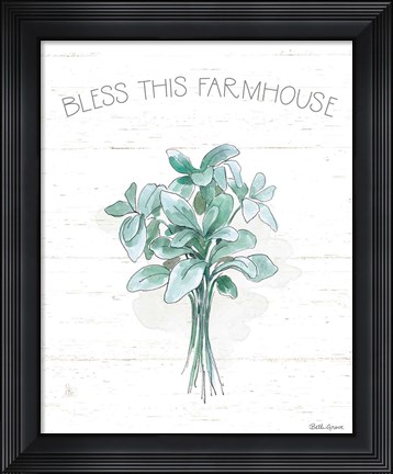 Framed Farmhouse Cotton VI Print