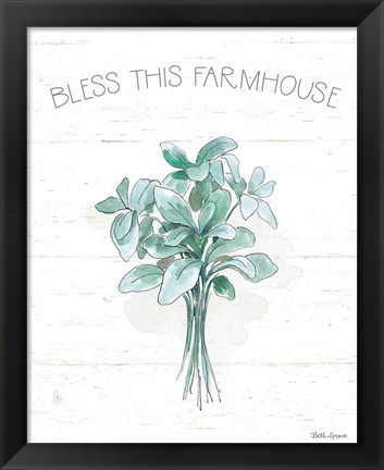 Framed Farmhouse Cotton VI Print