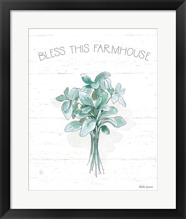 Framed Farmhouse Cotton VI Print