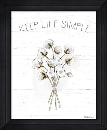 Framed Farmhouse Cotton IV Print