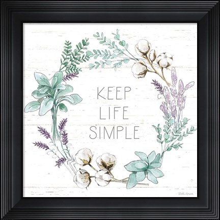 Framed Farmhouse Cotton IX Print