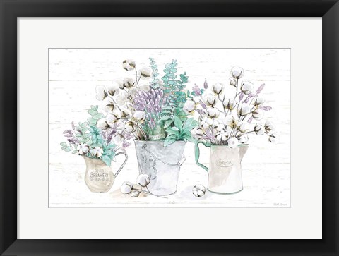 Framed Farmhouse Cotton I Print