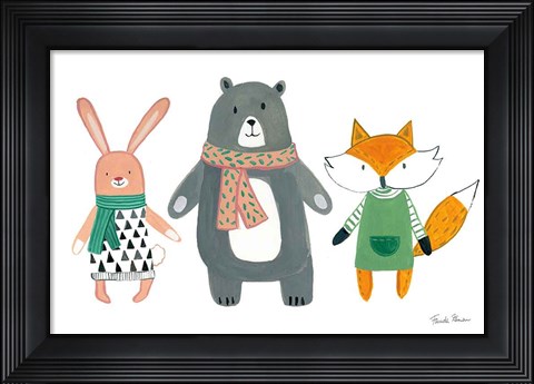 Framed Neighborhood Pals XII Print