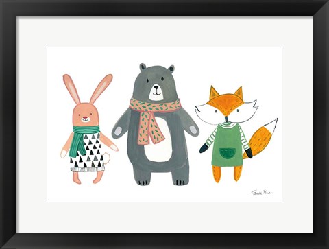 Framed Neighborhood Pals XII Print