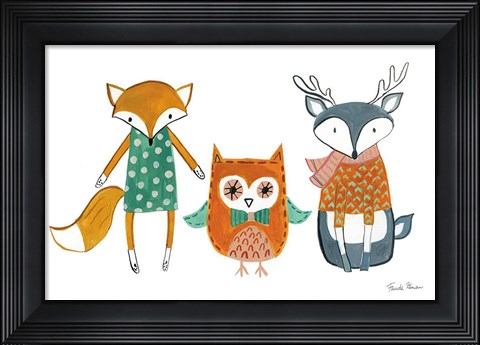 Framed Neighborhood Pals XI Print