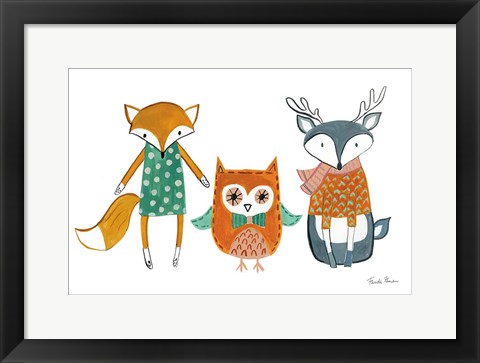 Framed Neighborhood Pals XI Print