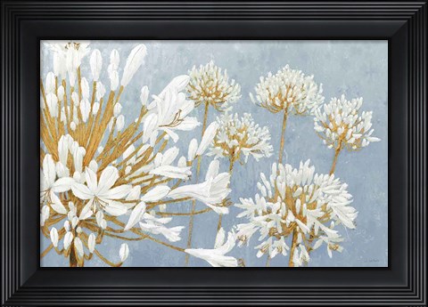 Framed Golden Spring Blue Gray Print