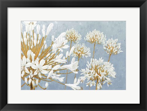 Framed Golden Spring Blue Gray Print