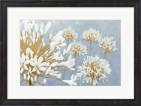 Framed Golden Spring Blue Gray Print