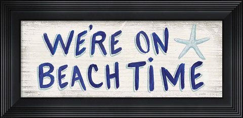 Framed Beach Time VI Print