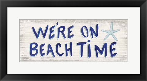 Framed Beach Time VI Print