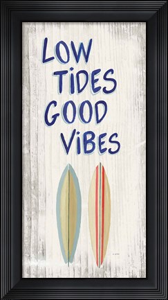 Framed Beach Time V Print