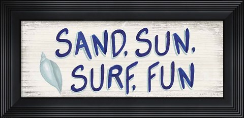 Framed Beach Time VIII Print