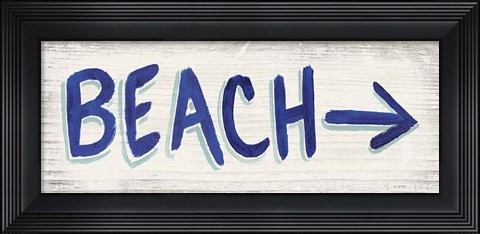 Framed Beach Time VII Print