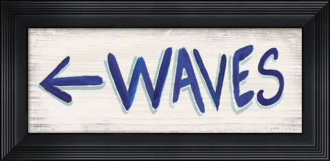 Framed Beach Time IX Print