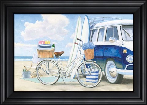 Framed Beach Time I Print