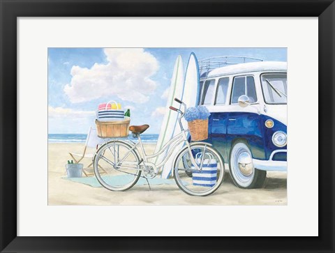 Framed Beach Time I Print