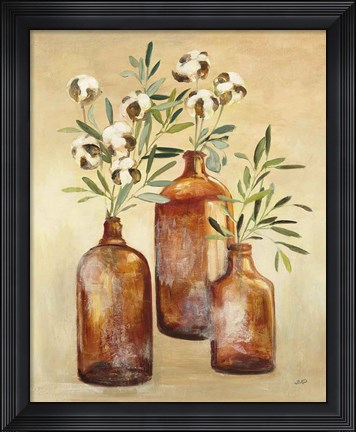 Framed Cotton Still Life III Print