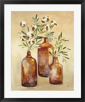 Framed Cotton Still Life III Print