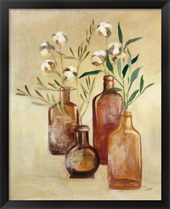 Framed Cotton Still Life II Print