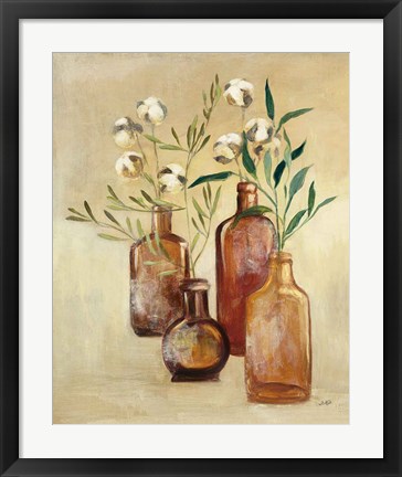 Framed Cotton Still Life II Print