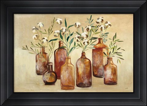 Framed Cotton Still Life I Print